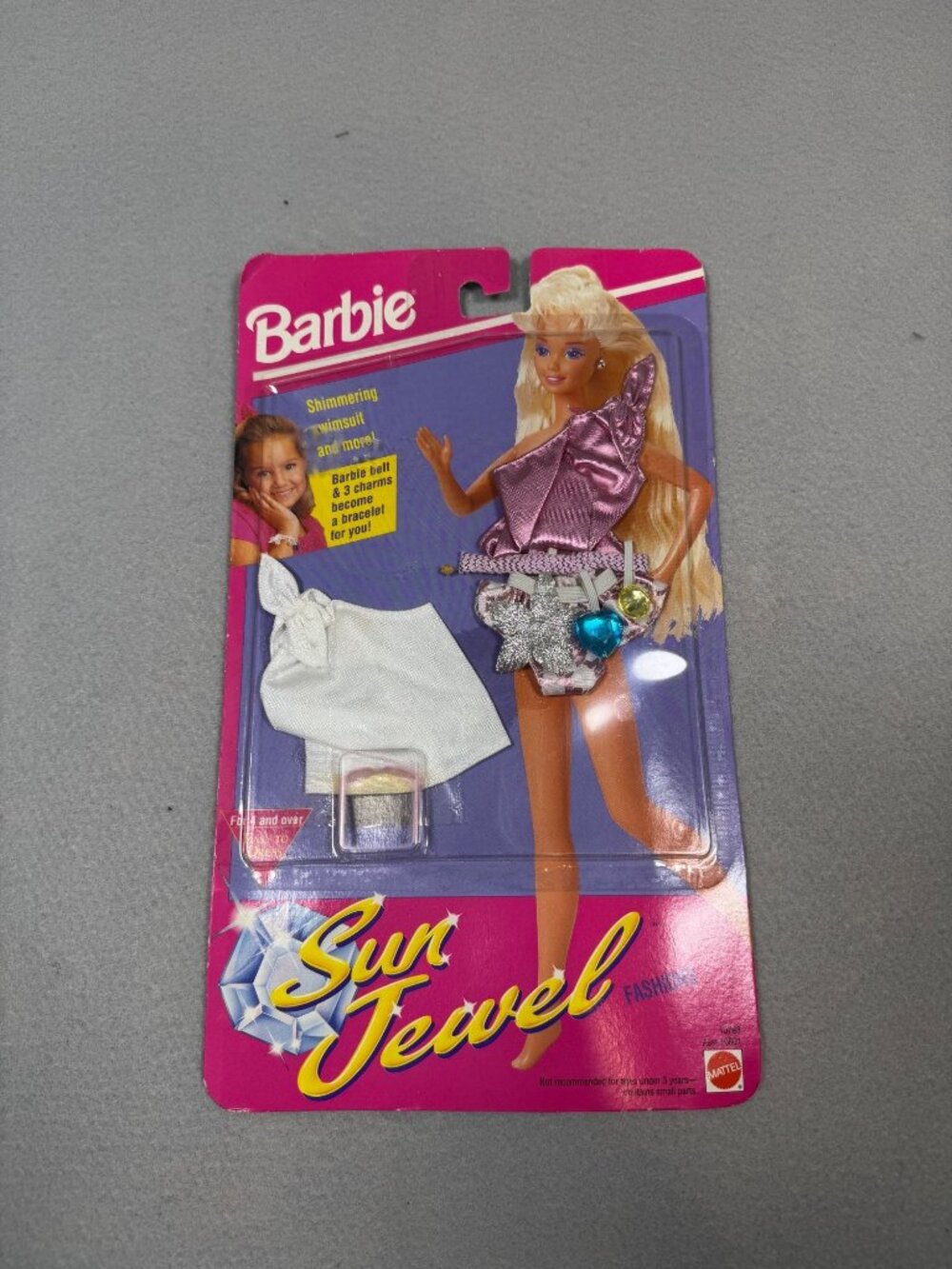 Barbie Sun Jewel Fashions Doll Outfit Mattel Vintage 1993 Shimmering Swim NWB